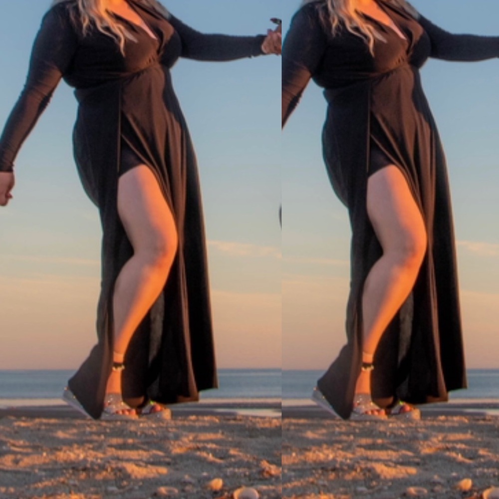 Fashion Nova Black Maxi Dress